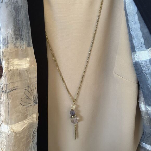 Vintage R&M Richards Women Blouse Cardigan Duo Necklace 18WP Floral Quiet Luxury - Picture 6 of 13